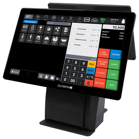 OLYMPIA Registrierkasse T215DK (ohne TSE-Lizenz) schwarz | 942151002