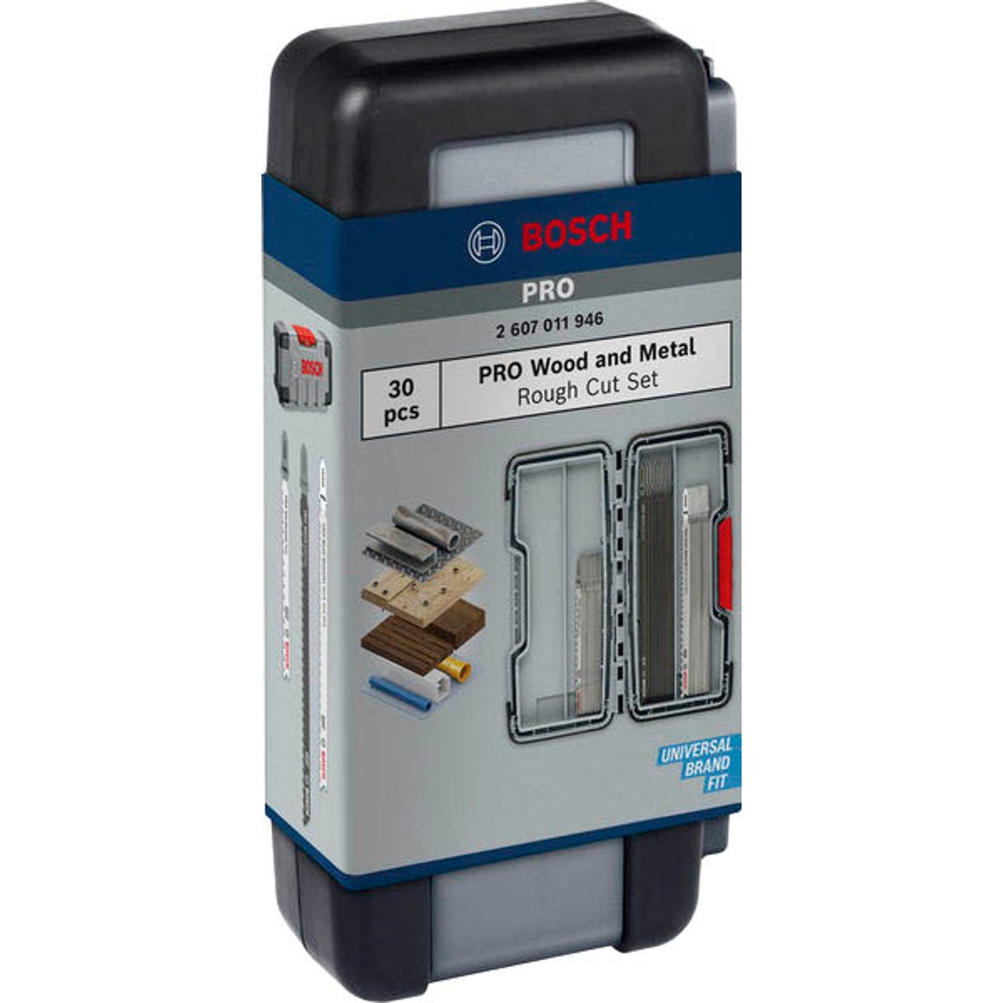 BOSCH PRO Wood and Metal Stichsägeblätter-Set 30 tlg | 2607011946