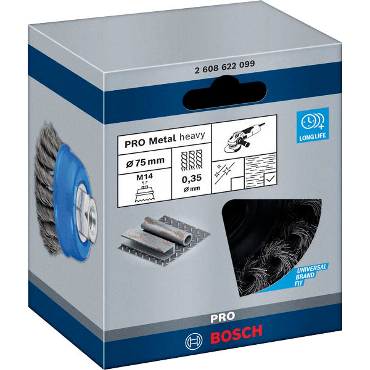 BOSCH Drahtbürste für Bohrmaschine PRO Metal Topfbürste | 2608622099