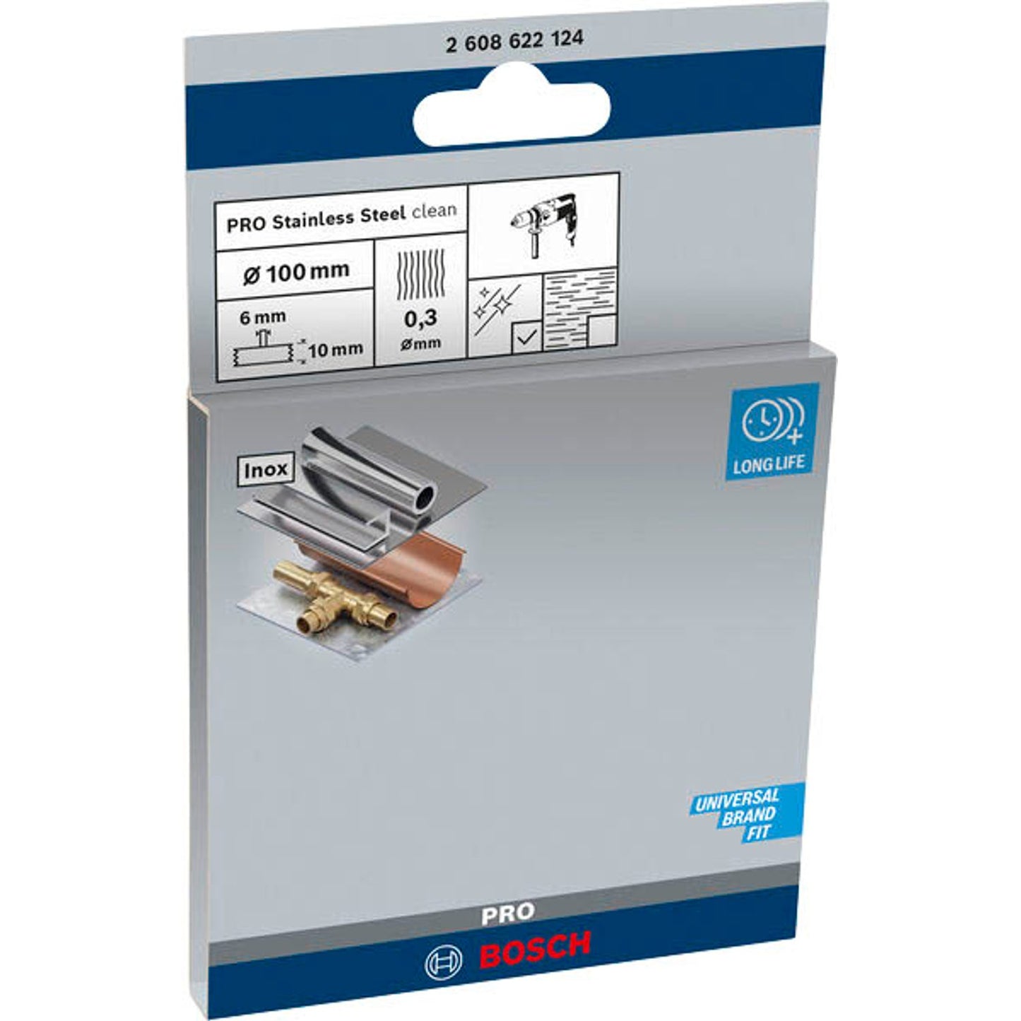 BOSCH Drahtbürste für Bohrmaschine PRO Metal Scheibenbürste | 2608622124