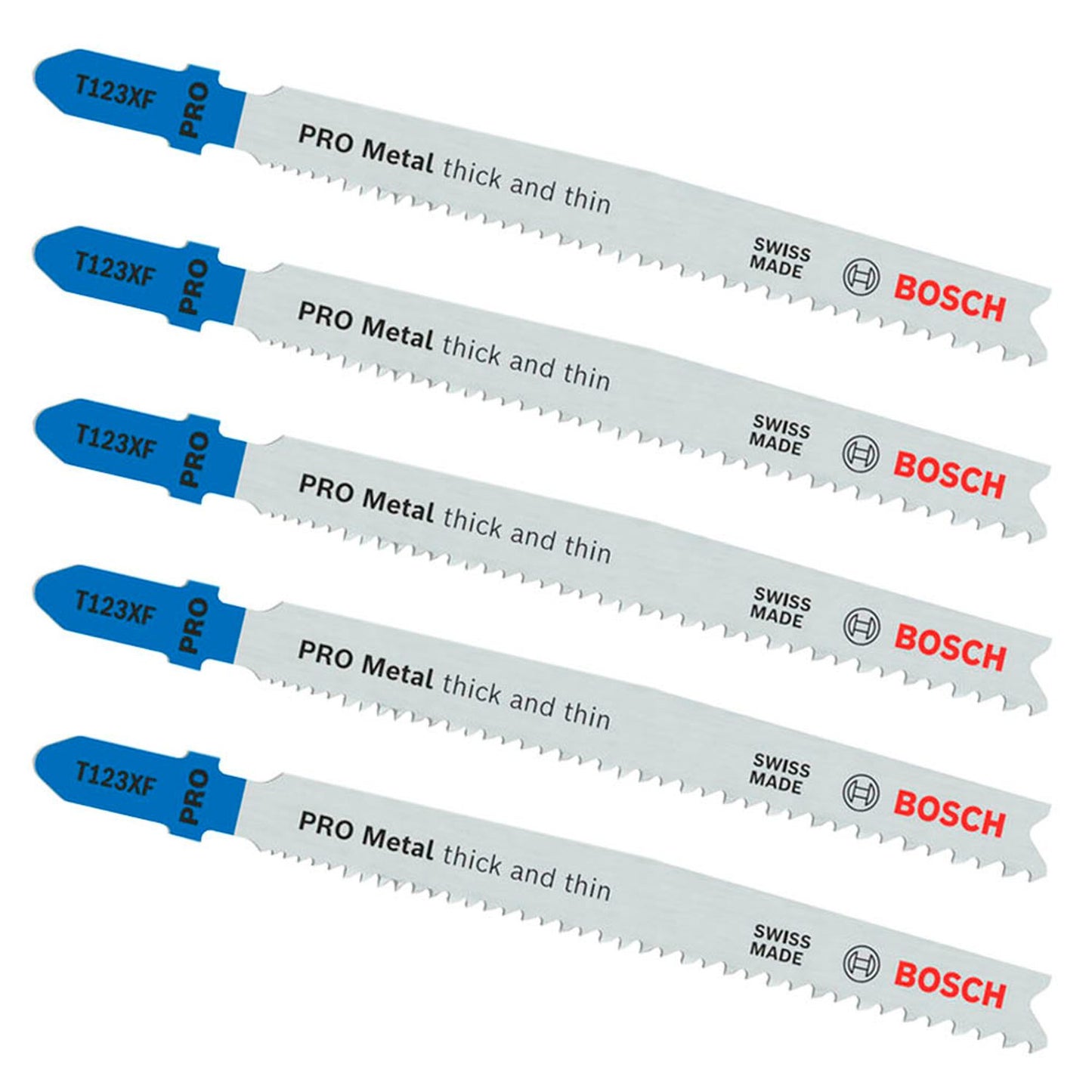 BOSCH PRO T123XF Stichsägeblätter | 2608638473 | 1 Pack = 5 St.
