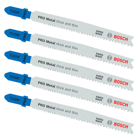 BOSCH PRO T123XF Stichsägeblätter | 2608638473 | 1 Pack = 5 St.