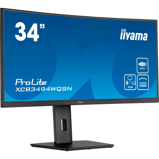 iiyama PROLITE Curved Monitor 86,0 cm (34,0 Zoll) schwarz | XCB3494WQSN-B5