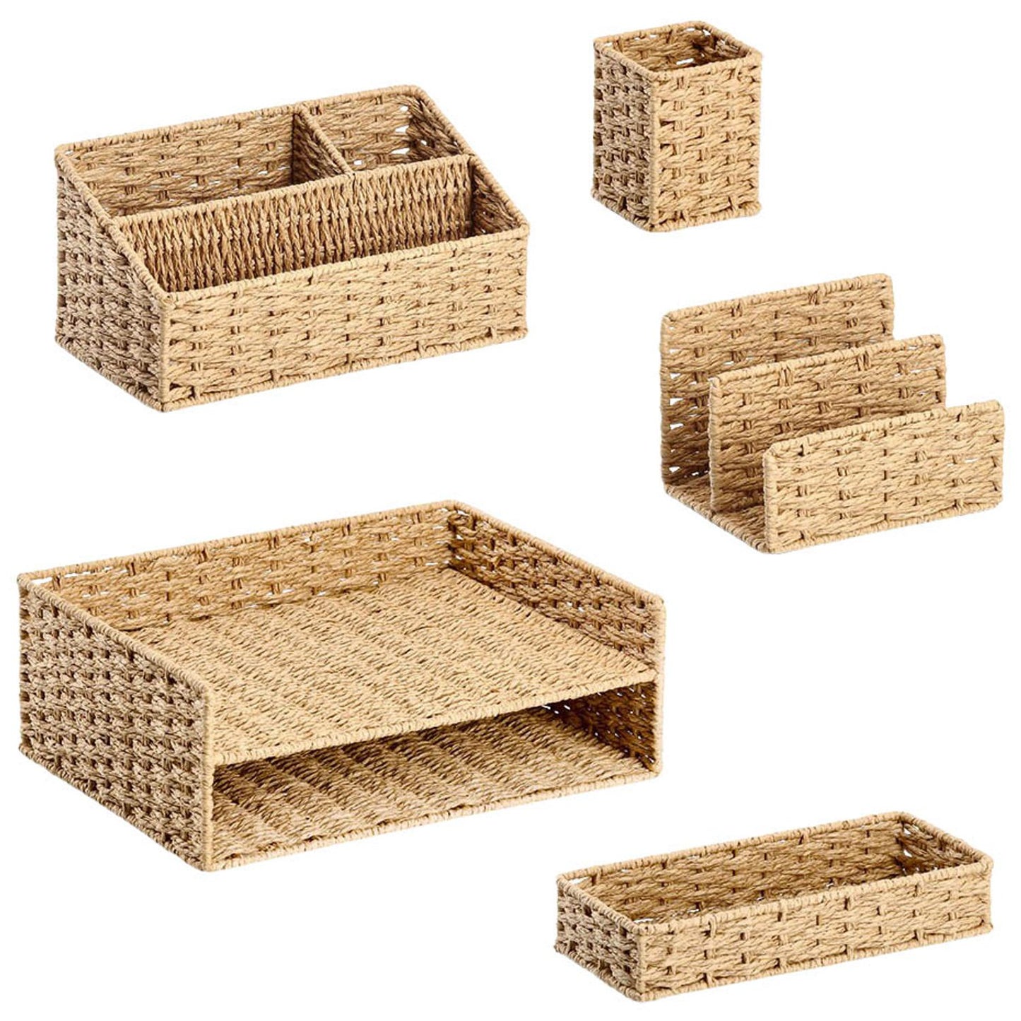 Zeller Briefablage Papiergeflecht natur | 15214