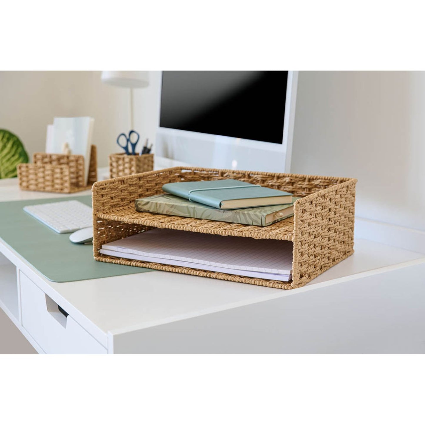 Zeller Briefablage Papiergeflecht natur | 15214