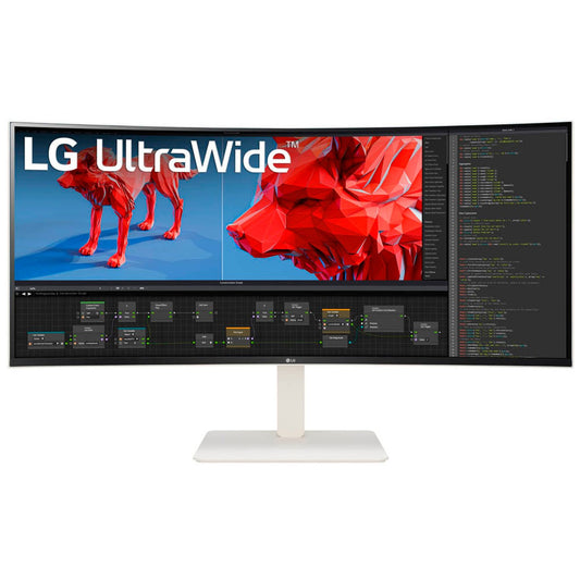 LG UltraWide 38BR85QC-W Curved Monitor 95,0 cm (38,0 Zoll) weiß | 38BR85QC-W.AEU
