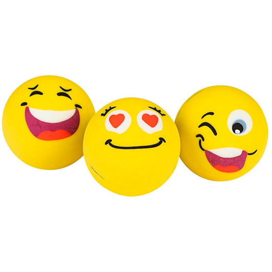 WEDO Radiergummi Smilie gelb | 5994199 | 1 Pack = 3 St.