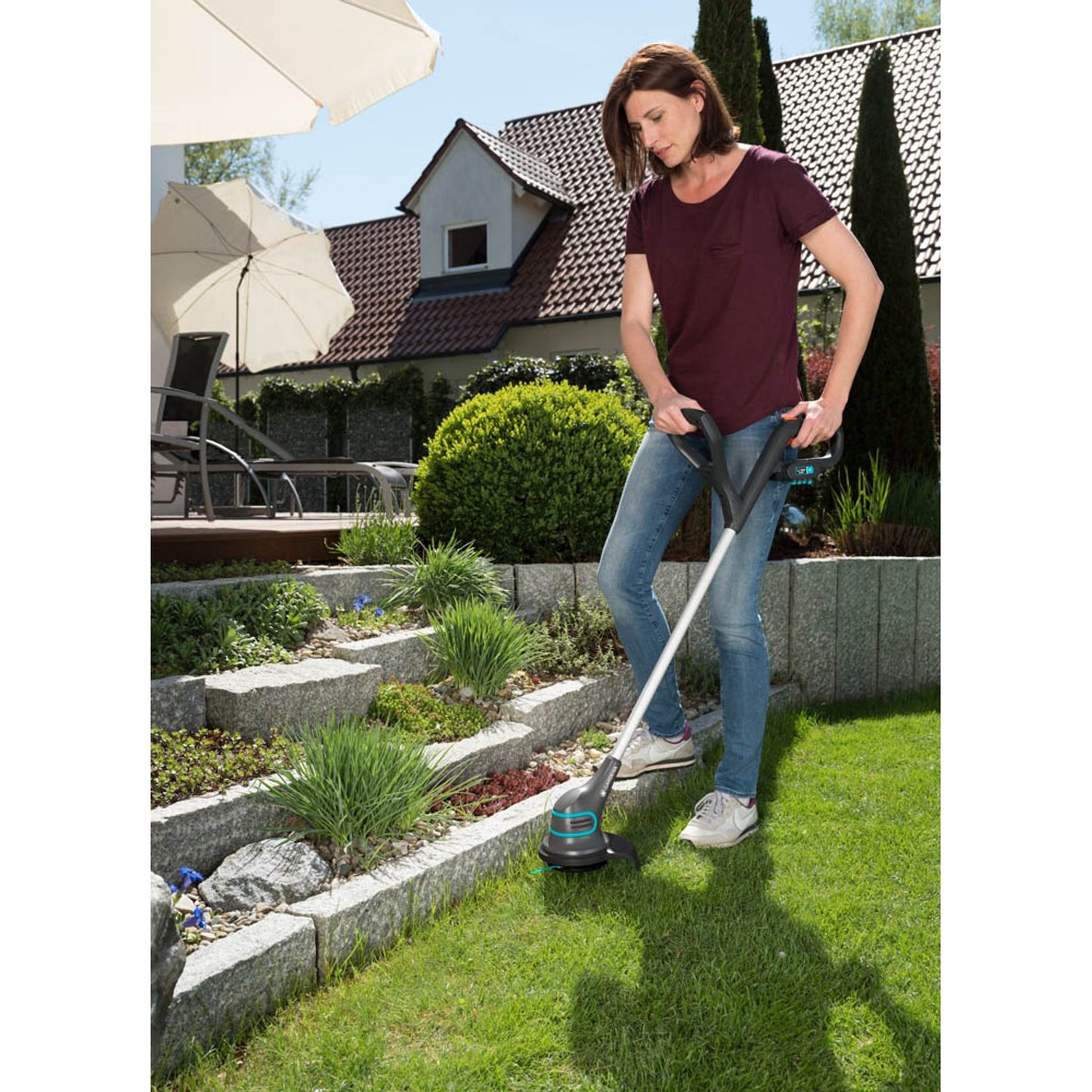 GARDENA SmallCut Li-23R Akku-Rasentrimmer 14,4 V, mit 1 Akku | 09822-20