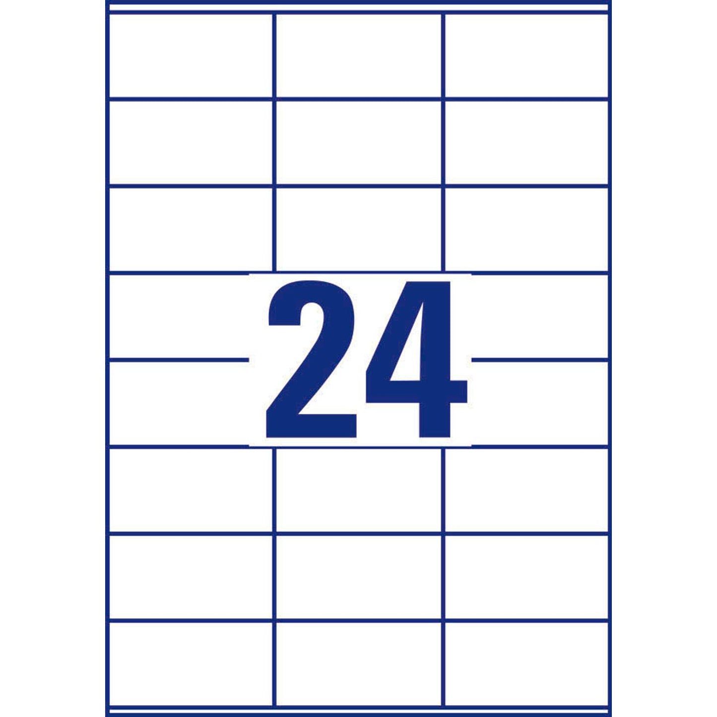 AVERY Zweckform Etiketten weiß 70,0 x 36,0 mm | 3490 | 1 Pack = 30 Blatt