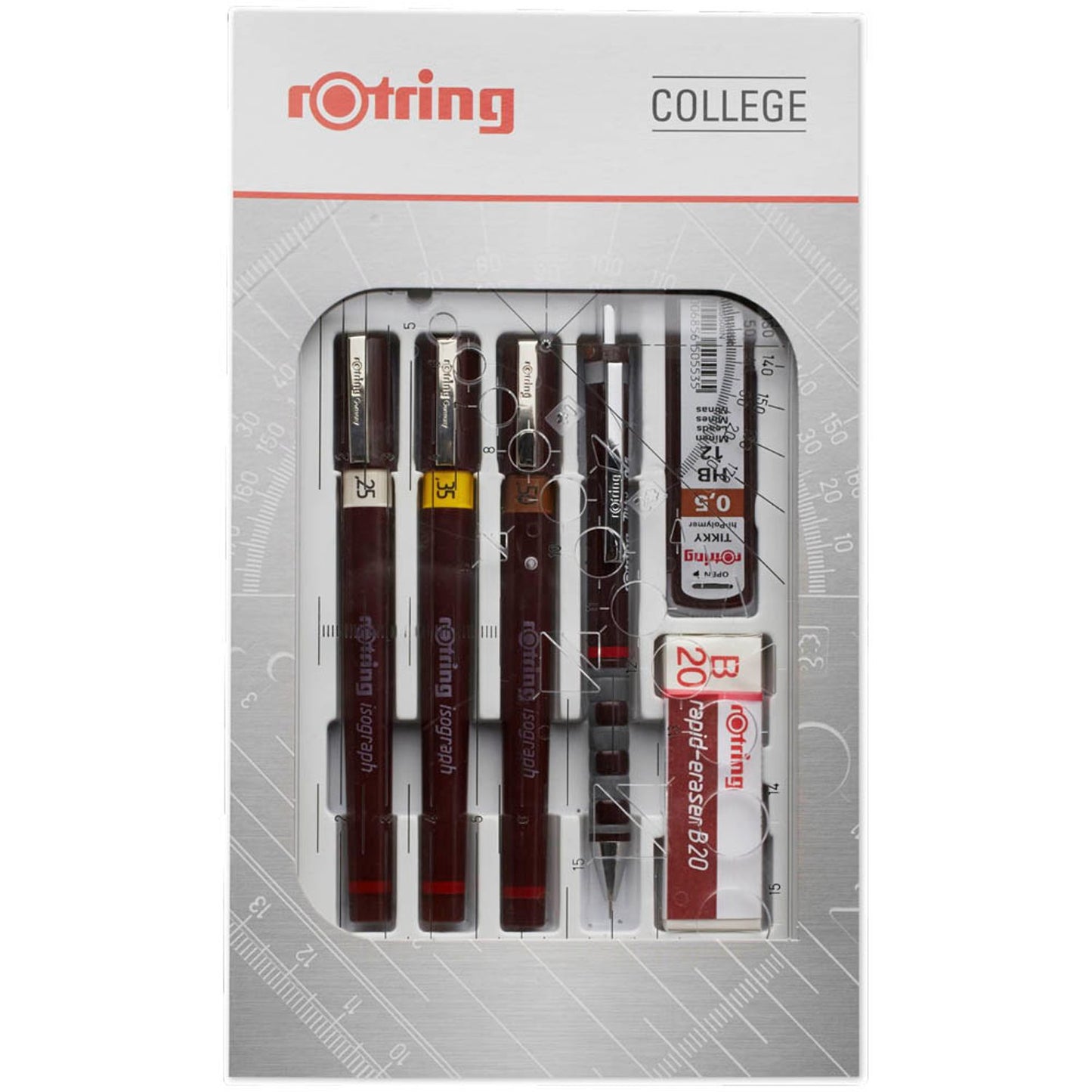 rotring Isograph College-Set Tuschefüller-Set schwarz | S0699380