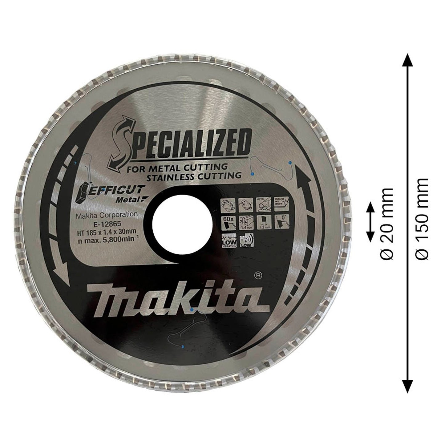 makita , EFFICUT Kreissägeblatt 150,0 mm, 60 Zähne | E-12865
