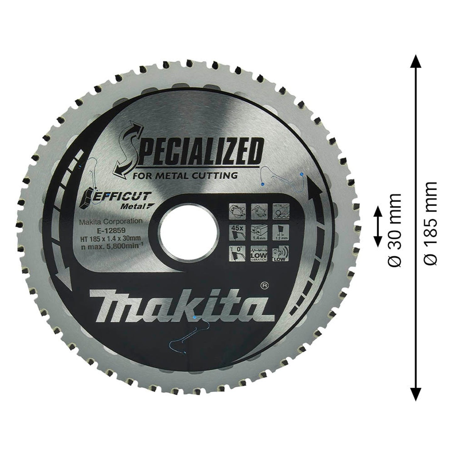 makita , EFFICUT Kreissägeblatt 185,0 mm, 45 Zähne | E-12859