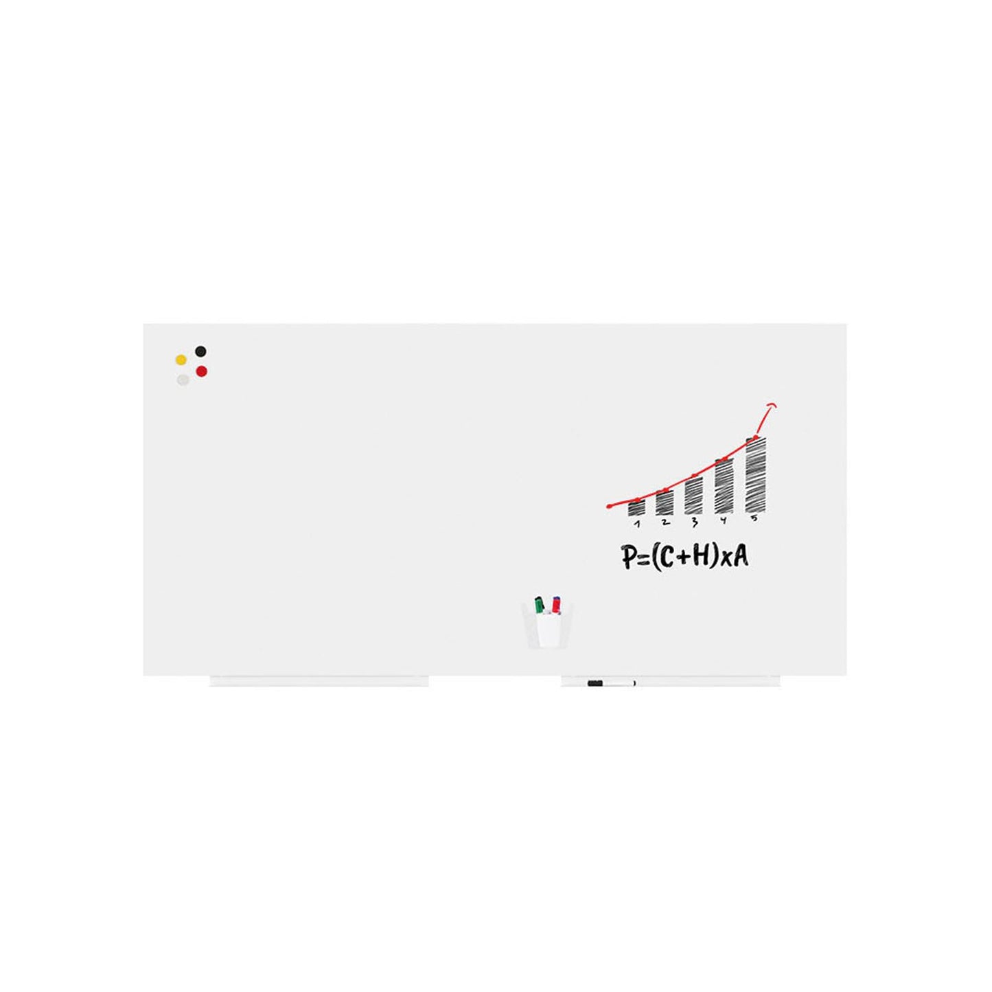 rocada Whiteboard Duo Skin WB 200,0 x 100,0 cm weiß Stahl | R642602
