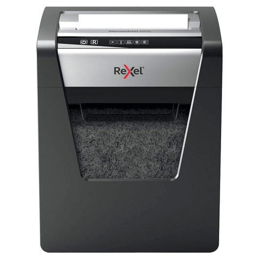Rexel Momentum M510 Aktenvernichter mit Partikelschnitt P-5, 2 x 15 mm, bis , schwarz | 2104575EU