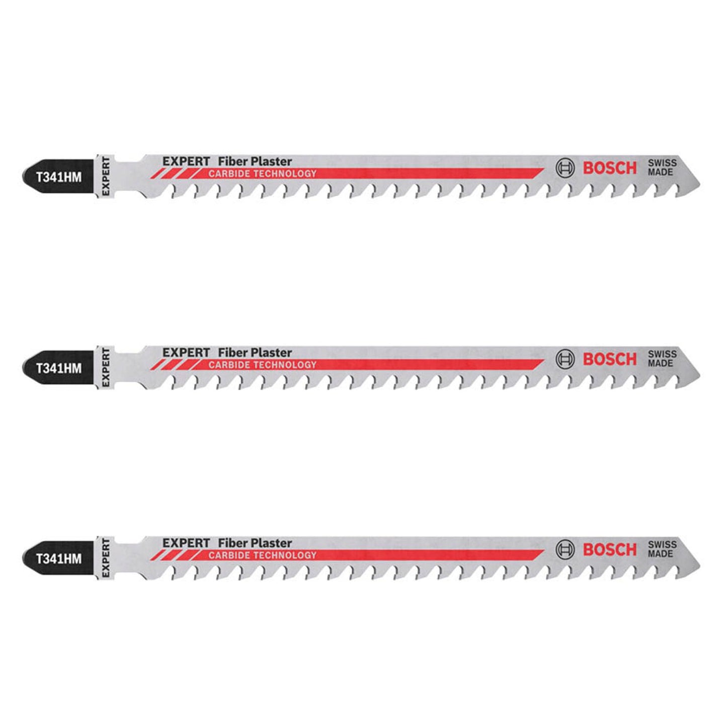BOSCH EXPERT Fiber Plaster T 341 HM Stichsägeblätter | 2608900564 | 1 Pack = 3 St.