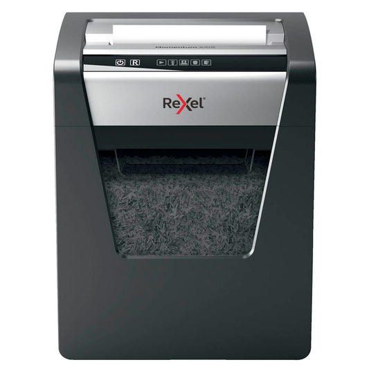 Rexel Momentum X415 Aktenvernichter mit Partikelschnitt P-4, 4 x 40 mm, bis , schwarz | 2104576EU