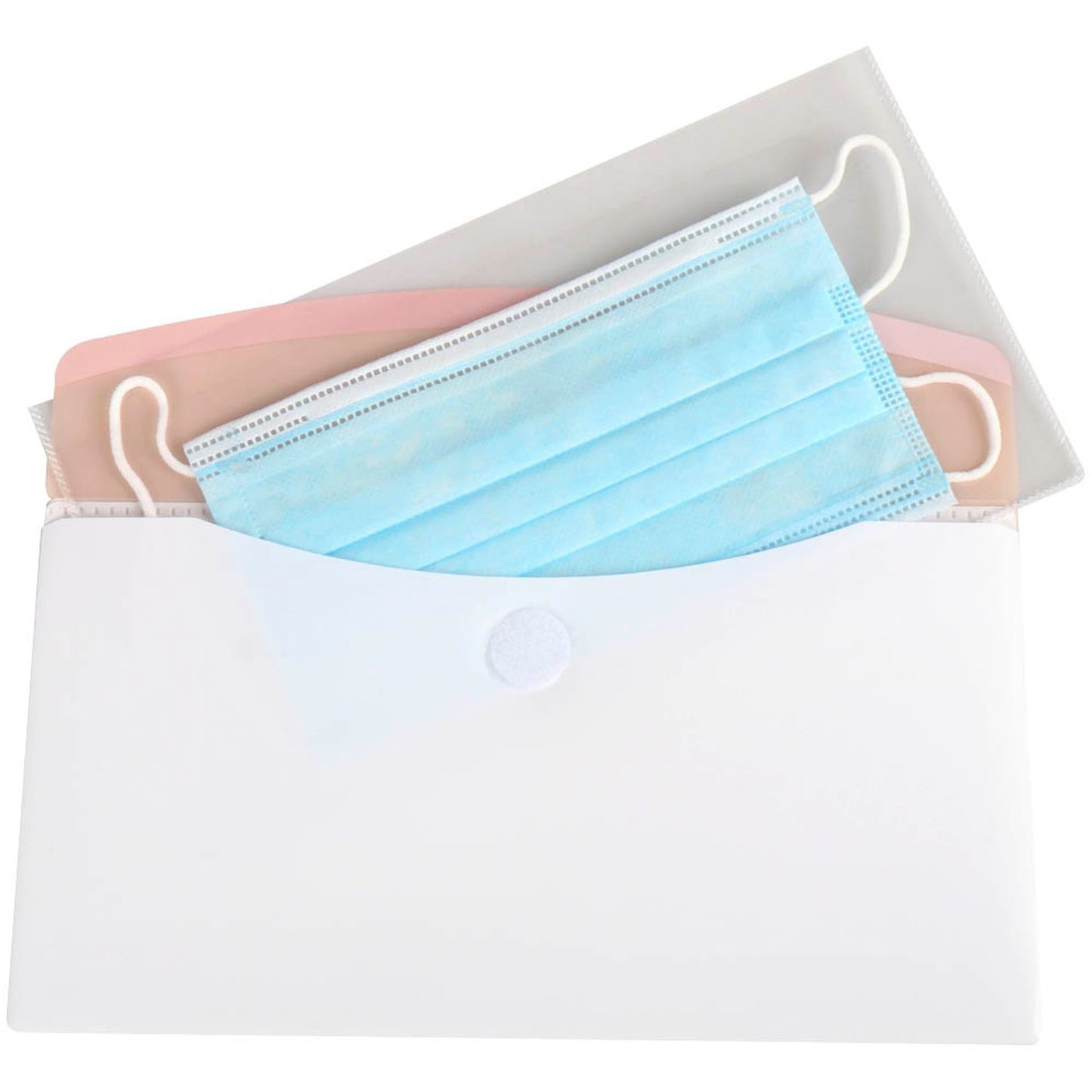 tarifold Maskentaschen-Set antimikrobiell DIN lang transparent genarbt 0,12 mm | 335106 | 1 Set = 6 Set