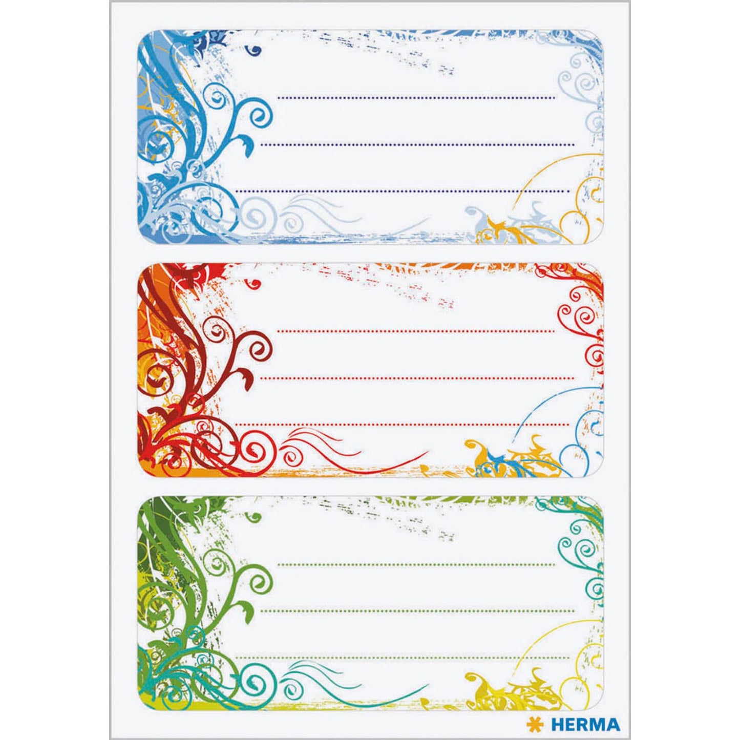 HERMA Schuletiketten Spirit, 9 Etiketten | 5982 | 1 Pack = 9 St.