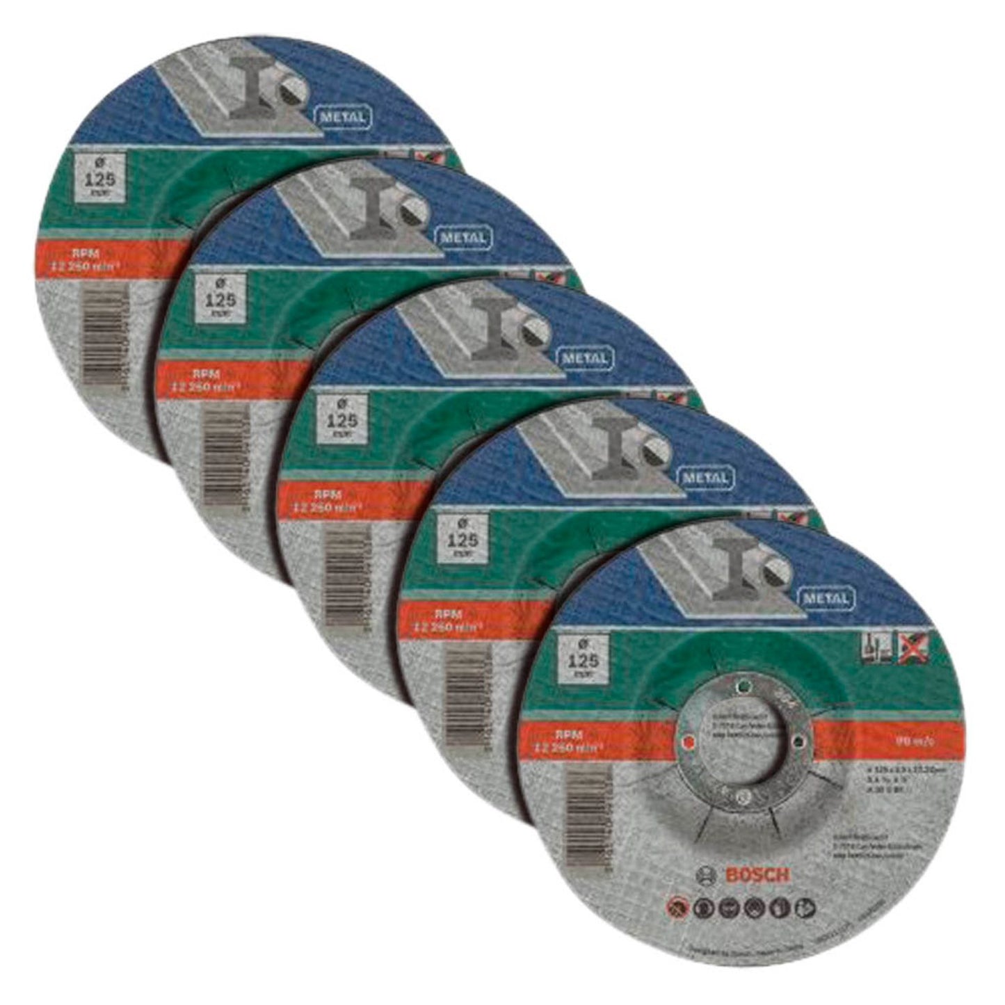 BOSCH Trennscheiben-Set | 2609256333 | 1 Pack = 5 St.
