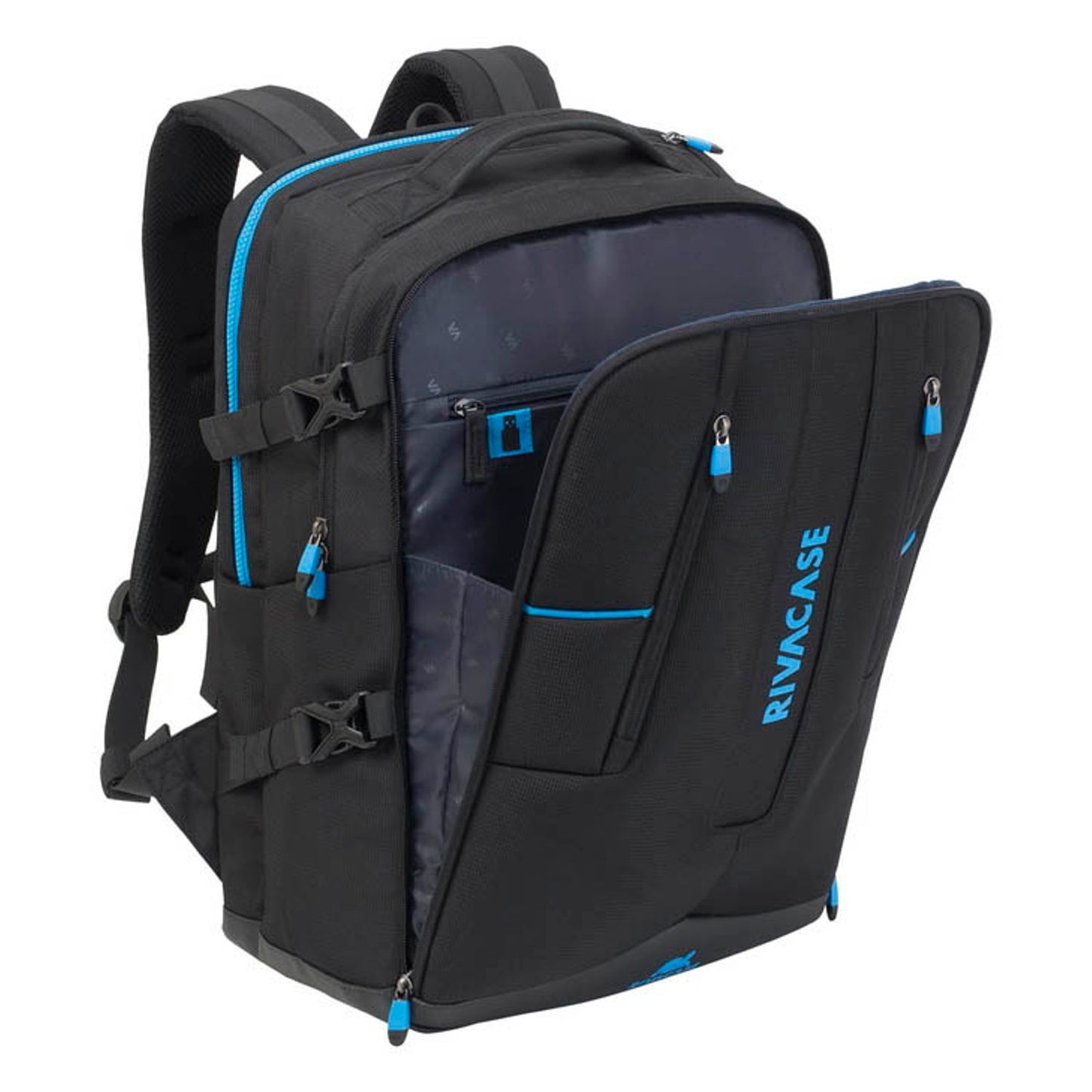 RIVACASE Laptop-Rucksack Borneo 7860 Kunstfaser schwarz bis 44,0 cm (17,3 Zoll) | 7860 BLACK