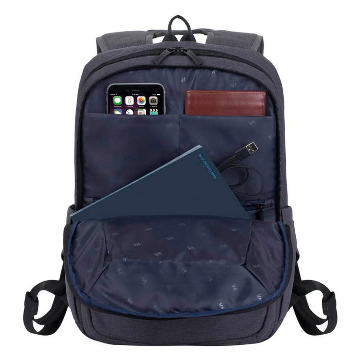 RIVACASE Laptop-Rucksack Suzuka 7760 Kunstfaser schwarz bis 39,6 cm (15,6 Zoll) | 7760 BLACK