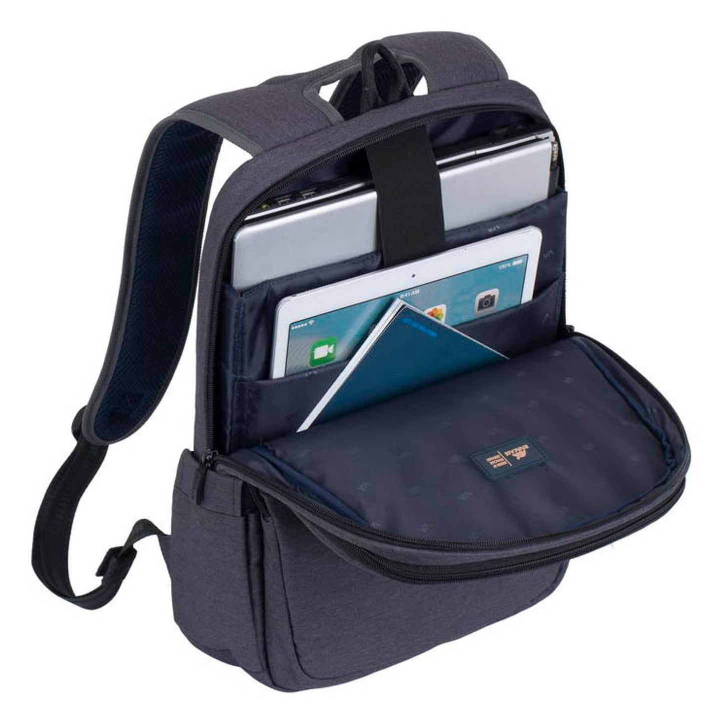 RIVACASE Laptop-Rucksack Suzuka 7760 Kunstfaser schwarz bis 39,6 cm (15,6 Zoll) | 7760 BLACK