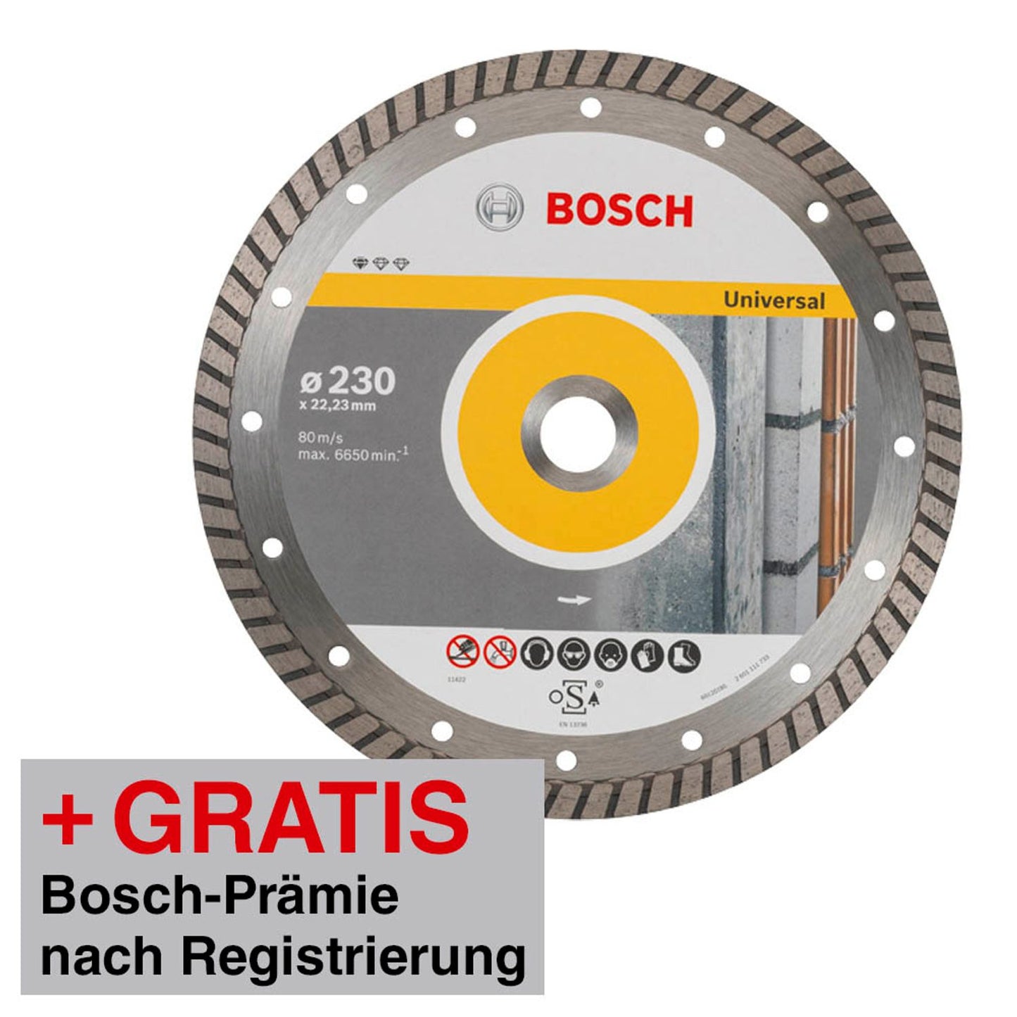 BOSCH Diamant-Trennscheibe Standard for Universal Turbo