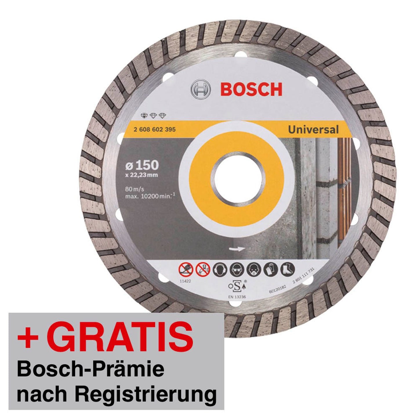 BOSCH Diamant-Trennscheibe Standard for Universal Turbo