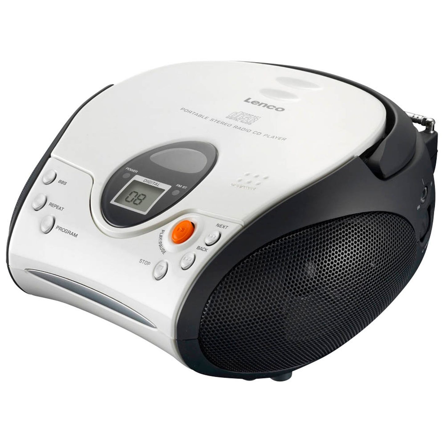 Lenco SCD-24 Tragbarer CD-Player | SCD24WS