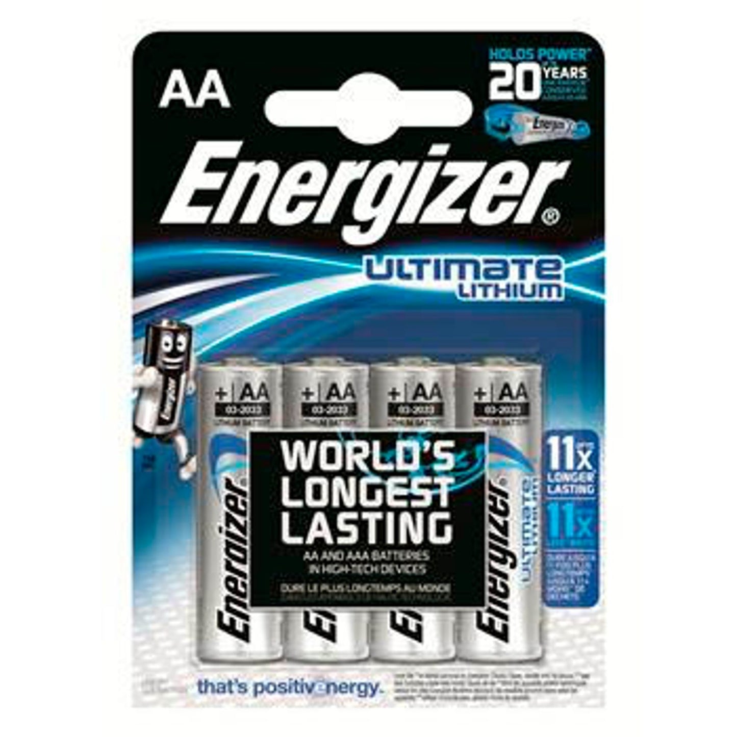 Energizer® Batterie ULTIMATE Mignon AA 1,5 V | 125604 | 1 Pack = 4 St.