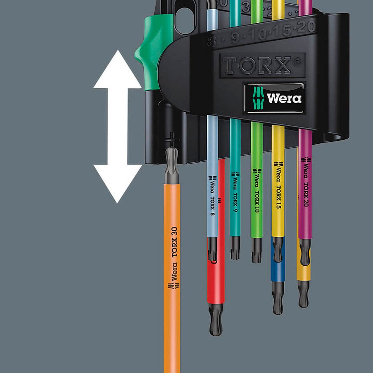 Wera Torx-Schlüsselsatz BlackLaser 0 9-teilig | 5073599001