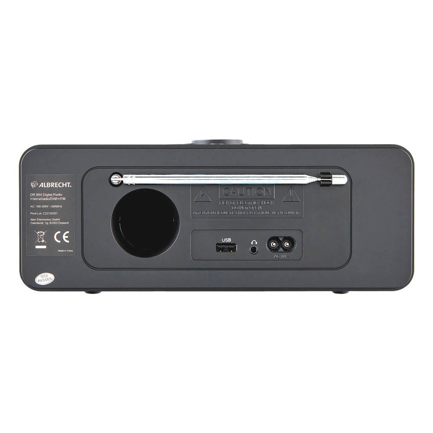 Albrecht DR 884 Radio schwarz | 27884