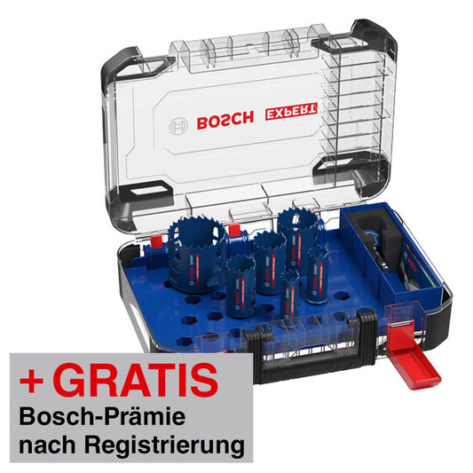 BOSCH EXPERT Tough Material Lochsägen-Set, 9-teilig | 2608900446