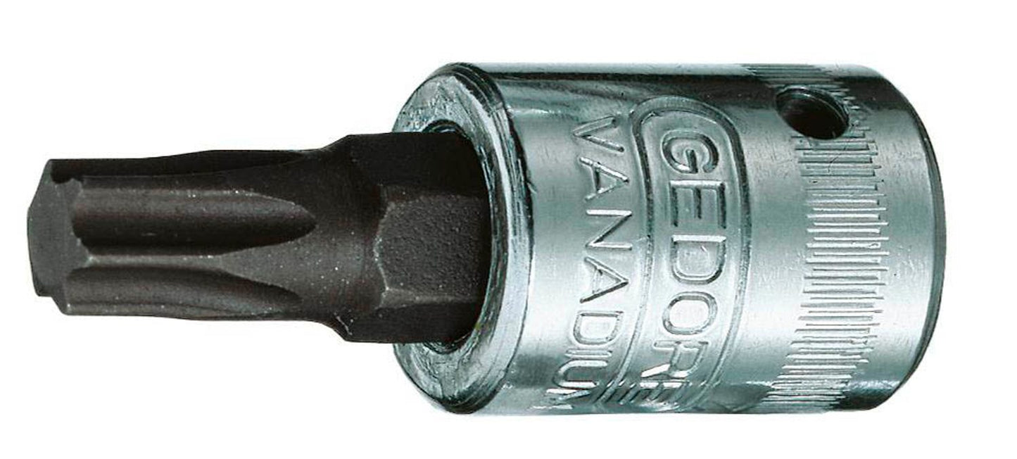 GEDORE 1/4 Zoll Innen-TORX Steckschlüsseleinsatz Länge: 37,0 mm