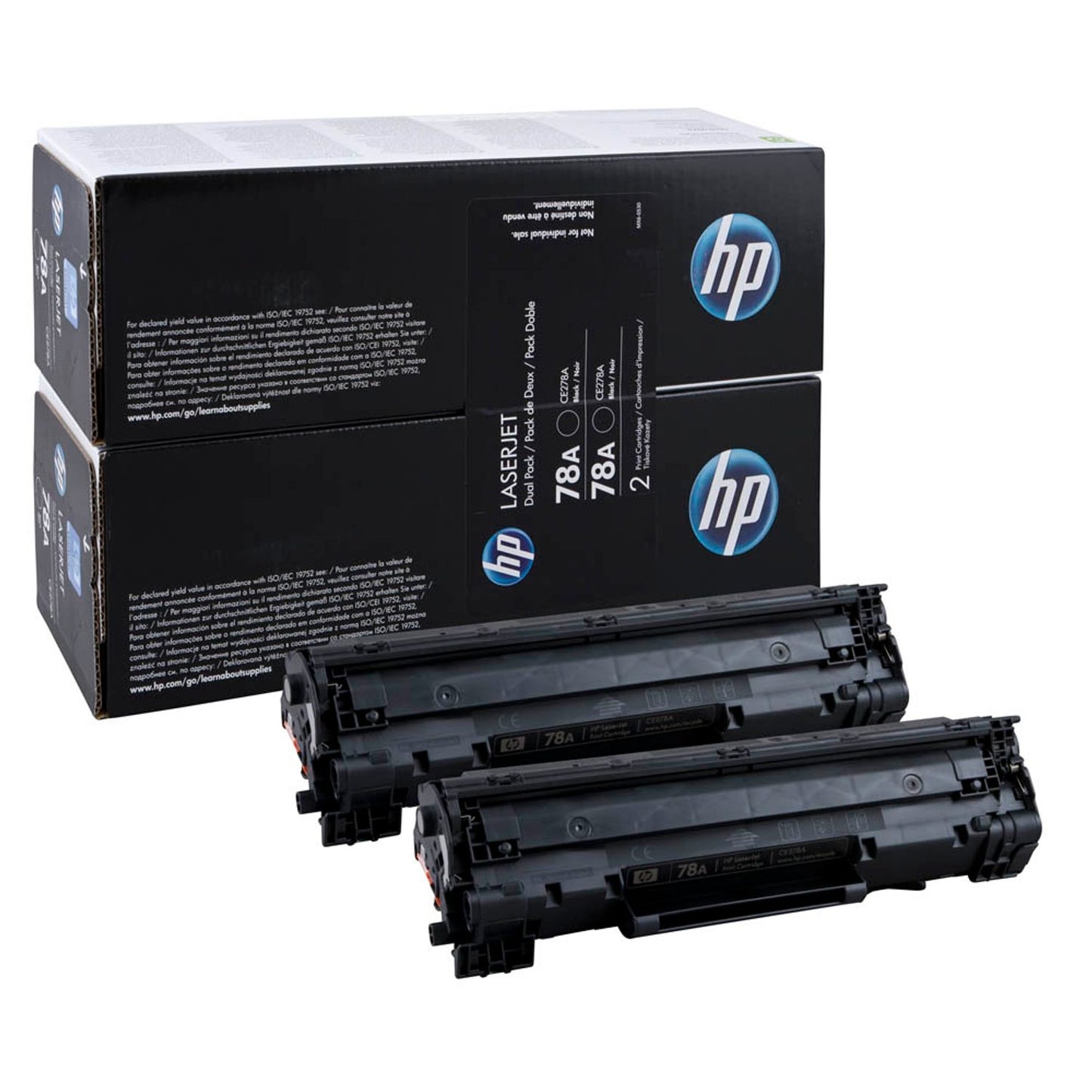 HP 78A () schwarz Tonerkartuschen, 2er-Set | CE278AD | 1 Pack = 2 St.