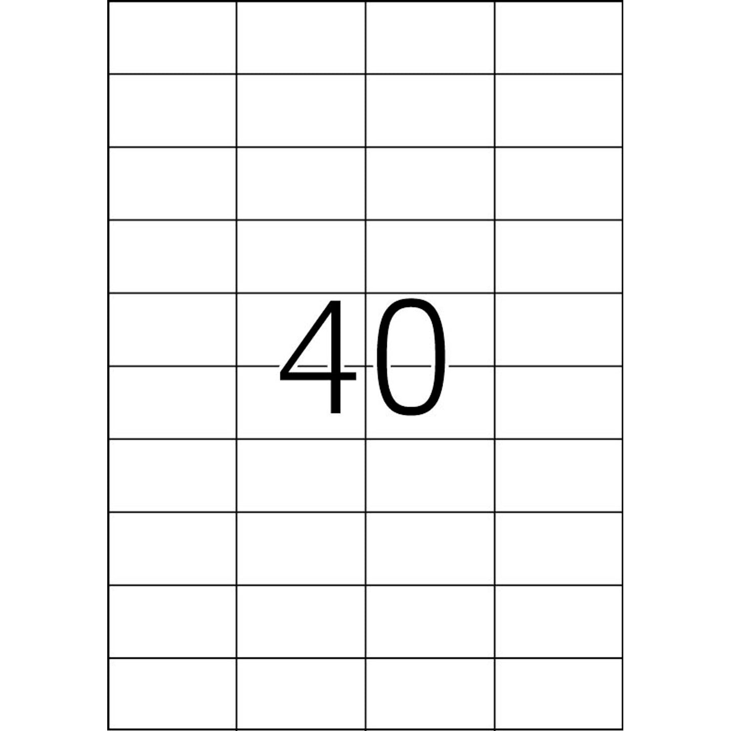 HERMA Etiketten weiß 52,5 x 29,7 mm | 4461 | 1 Pack = 100 Blatt