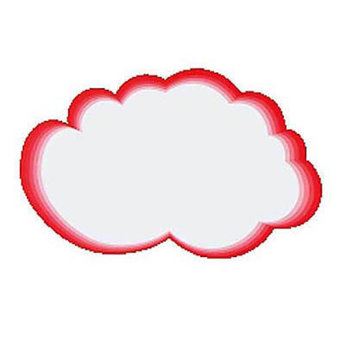 neutral Moderationskarten weiß/rot 41,0 x 26,0 cm | 100110259588962 | 1 Pack = 20 St.