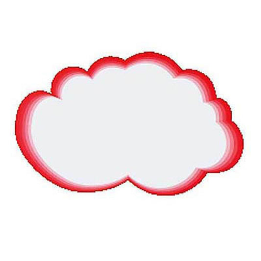 neutral Moderationskarten weiß/rot 41,0 x 26,0 cm | 100110259588962 | 1 Pack = 20 St.