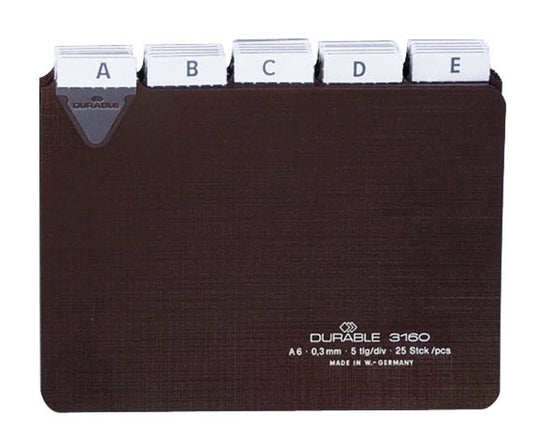 DURABLE Karteikartenregister A-Z, blanko, Jan.-Dez., 0-31 braun