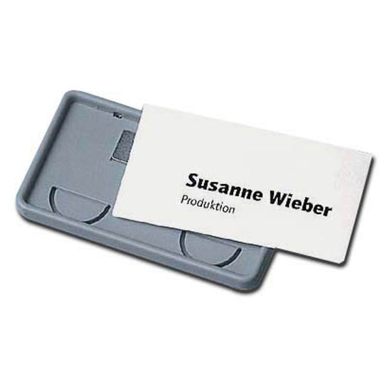 DURABLE Clip-Card Namensschilder mit Magnet 7,5 x 4,0 cm | 812910 | 1 Pack = 25 St.