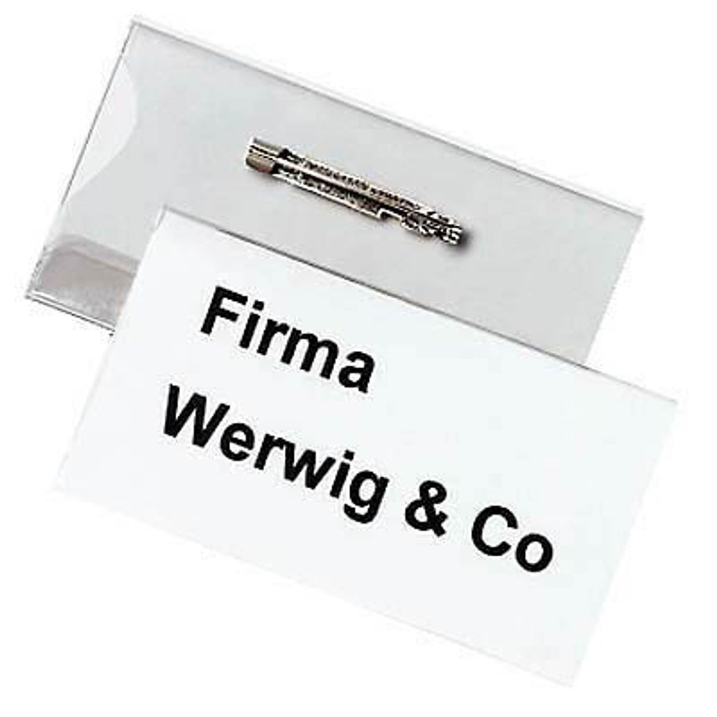 DURABLE Namensschilder mit Nadel 7,5 x 4,0 cm | 800119 | 1 Pack = 100 St.