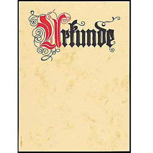 SIGEL Briefpapier Urkunde Motiv DIN A4 185 g/qm | DP548 | 1 Pack = 12 Blatt