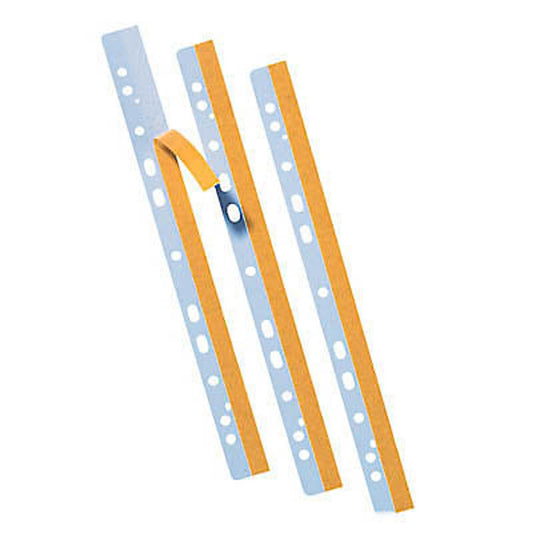 Probeco Heftstreifen, selbstklebend transparent Kunststoff | 8804-50 | 1 Pack = 50 St.