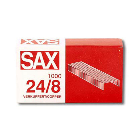 sax design Heftklammern 24/8 | 1-248-01 | 1 Pack = 1.000 St.