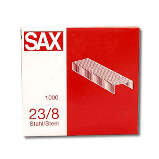 sax design Heftklammern 23/8 | 1-208-03 | 1 Pack = 1.000 St.