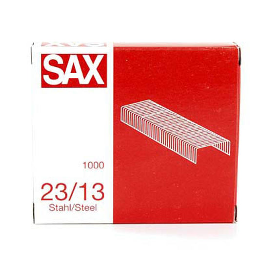 sax design Heftklammern 23/13 | 1-213-03 | 1 Pack = 1.000 St.