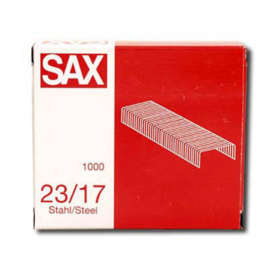 sax design Heftklammern 23/17 | 1-217-03 | 1 Pack = 1.000 St.