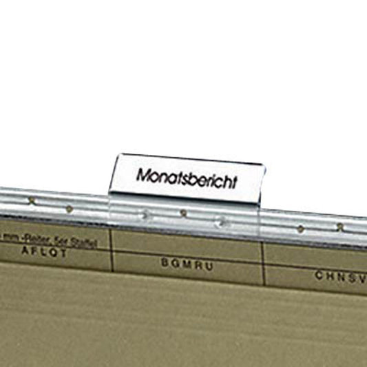 bene Beschriftungsschilder für Hängeregister Vetro Mobil weiß | 116269 | 1 Pack = 50 St.