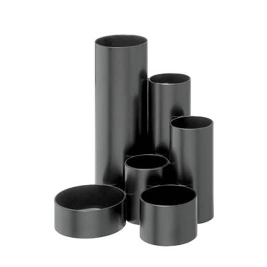 WEDO Stiftehalter Junior Butler schwarz ABS-Kunststoff 6 Fächer 13,5 x 12,0 x 14,8 cm | 245257201