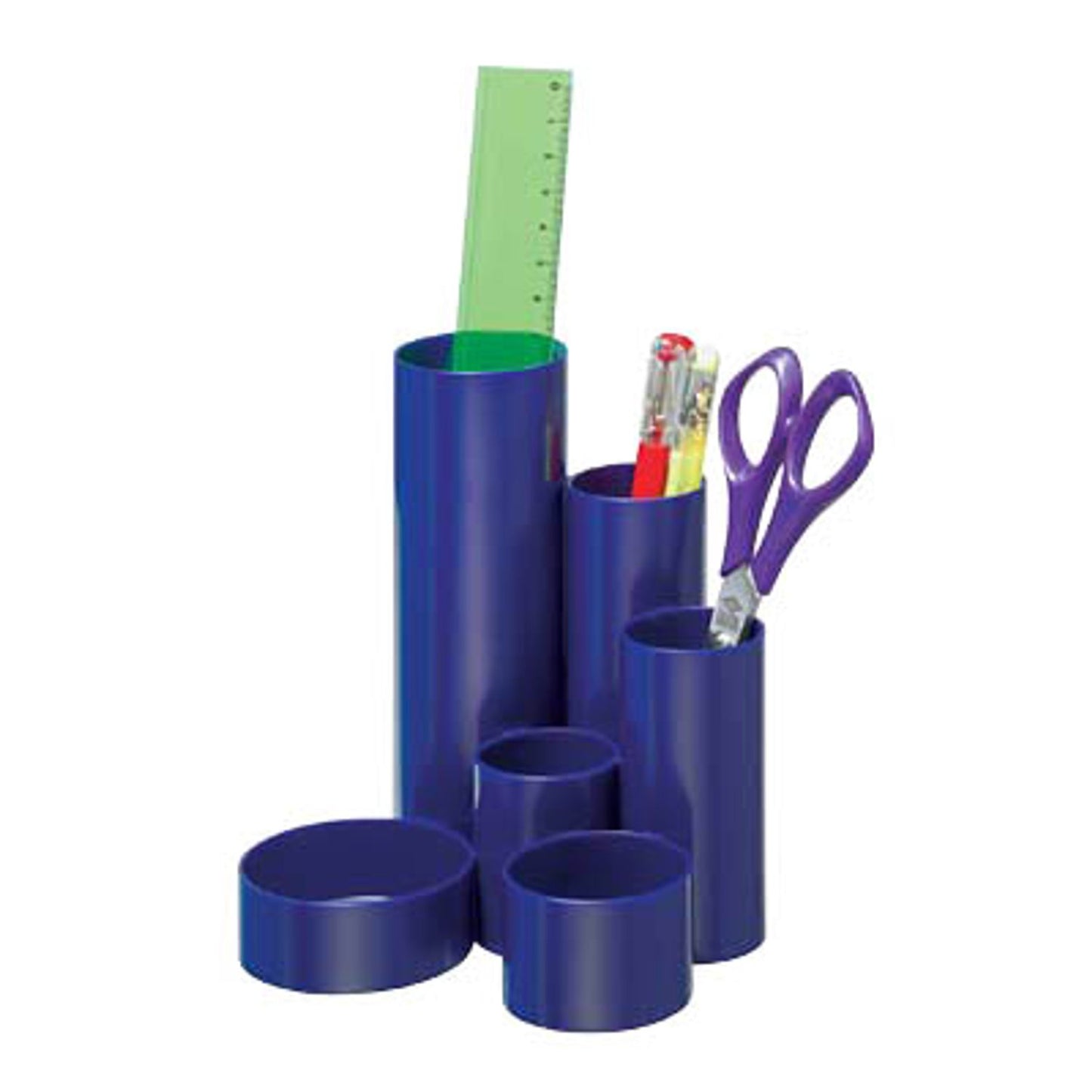 WEDO Stiftehalter Junior Butler blau ABS-Kunststoff 6 Fächer 13,5 x 12,0 x 14,8 cm | 245257203